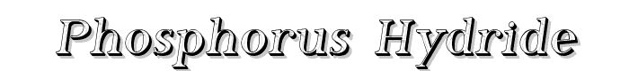 Phosphorus Hydride font